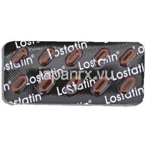 ロバスタチン, LOSTATIN, 10MG 錠  (DR.REDDY)　包装