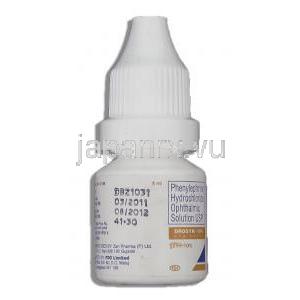 ドロシン Drosyn, フェニレフリン 10% x 5ml 点眼薬 (FDC) ボトル