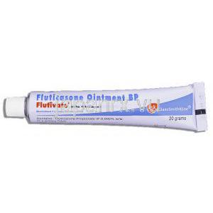 フルチベート  Flutivate, プロピオン酸フルチカゾン 0.005 % x 20gm 軟膏 (GSK) チューブ