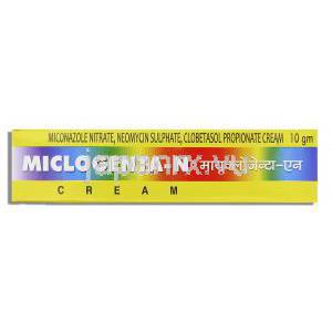 ミクロジェンタ-Ｎ Miclogenta-N, ネオマイシン配合 10gm クリーム (Yash) 箱