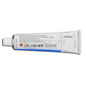 スキノレン Skinoren, アゼライン酸  20% x 30gm クリーム (Intendis) チューブ裏面