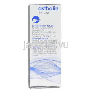アスタリン Asthalin, サルブタモール 100mcg 200md 圧縮吸入剤 (Cipla) 成分