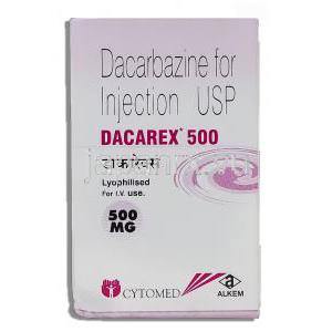 ダカレックス Dacarex , DTIC-ドーム ジェネリック, ダカルバジン 500mg 注射 (Alkem) 箱