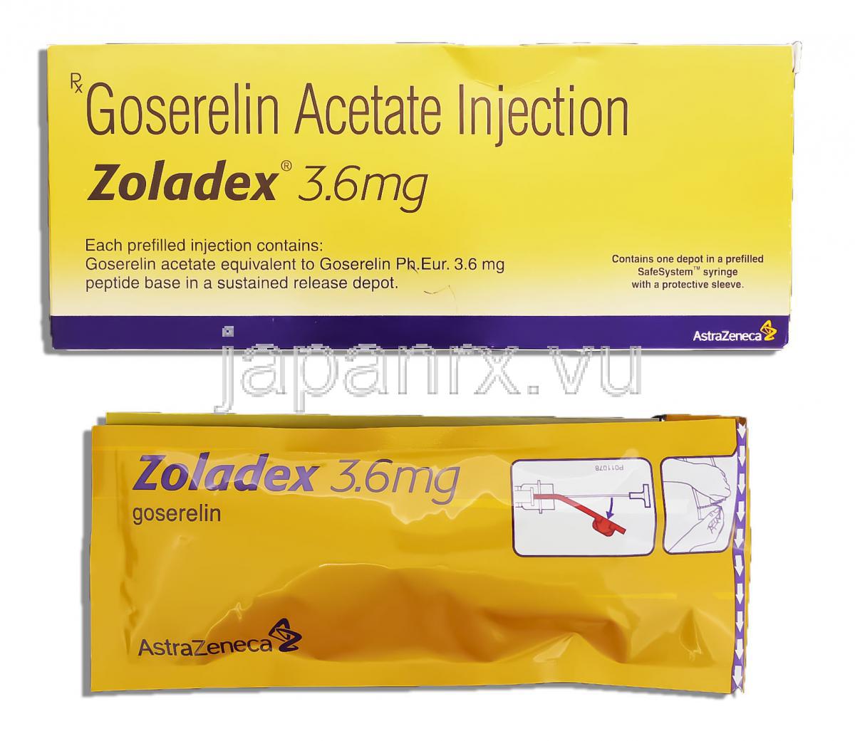 ゾラデックス Zoladex, 酢酸ゴセレリン 3.5mg デポ注射 （アストラゼネカ社）