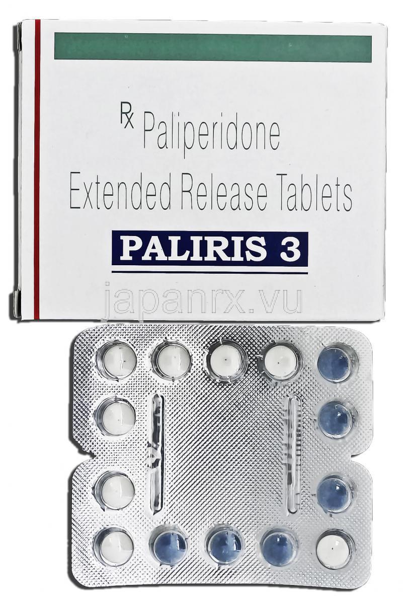 パリリス3 Paliris 3, インヴェガ ジェネリック, パリペリドン  ER, 3mg, 錠