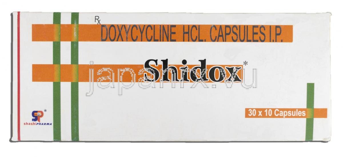 シドックス Shidox, ドキシサイクリン, 100mg, カプセル