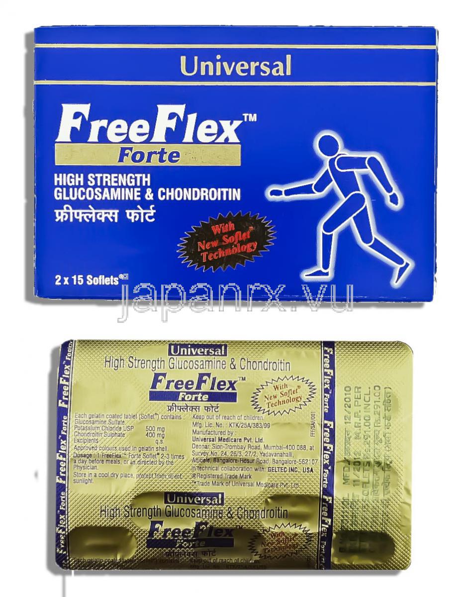 フリーフレックス Free Flex. グルコサミン硫酸塩・イオン塩化物 コンドロイチン 配合 錠 (Universal)